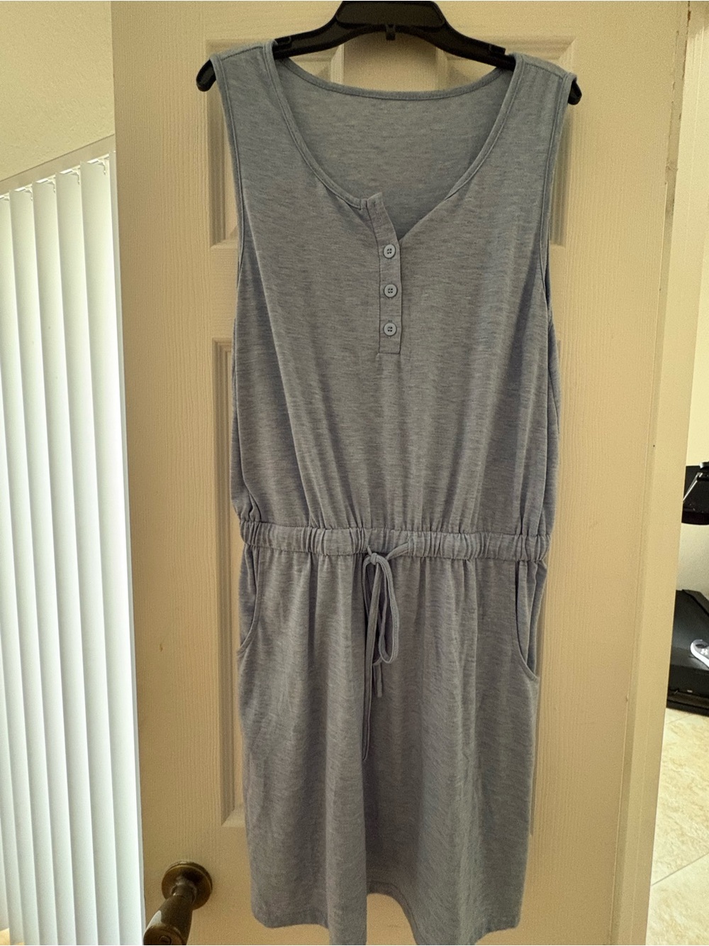 SHEIN Light Blue Top with Black Label
